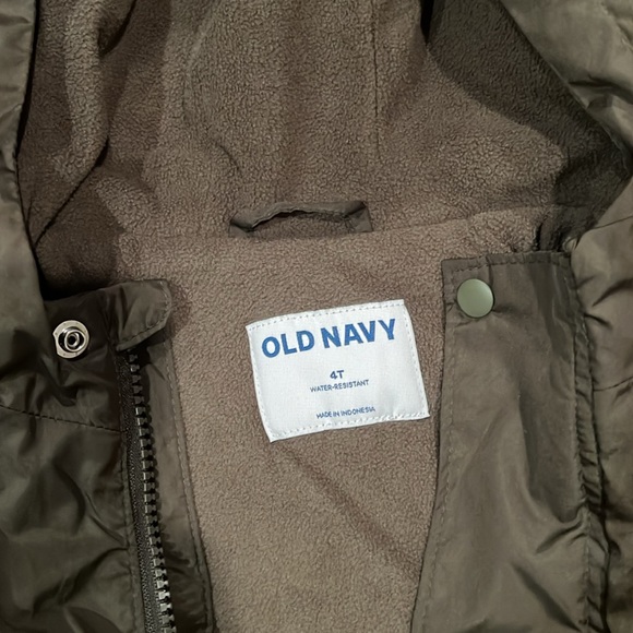 OLD NAVY WATER RESISTANT DARK GREEN JACKET TODDLER BOY 4T - Picture 2 of 5